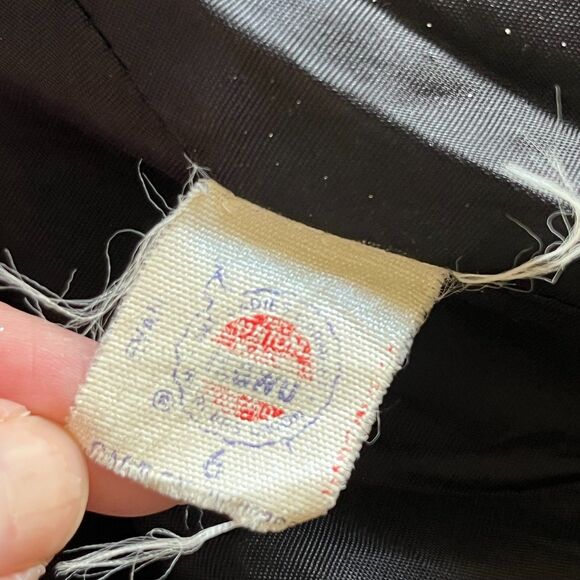 Vintage 80s Black and White Micro Houndstooth Wool Blazer - Picture 5 of 7